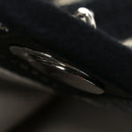Striped Canvas Small Deauville Tote Dark Grey