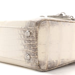 Niloticus Crocodile Himalaya Crystal Mini Lady Dior White