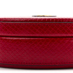 Snakeskin Broadway Mini Heart Top Handle Bag Rasberry Candy