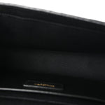 Grain De Poudre Textured Mixed Matelasse Triquilt Medium Monogram Satchel Black