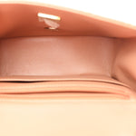 Lambskin Quilted Mini Square Flap Brown