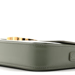Shiny Calfskin Triomphe Shoulder Bag Celadon