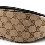 Monogram Flap Messenger Bag Beige Dark Brown