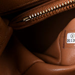 Caviar Quilted Small Coco Handle Flap Brown