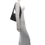Calfskin Box Shoulder Bag Black