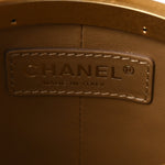 Lambskin Quilted Mini Crown Box Bag Black