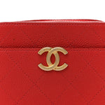 Caviar Quilted Waist Bag Red