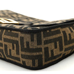 Fabric Jacquard FF 1974 Medium Baguette Tobacco Moro Black