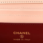 Shiny Caviar Preppy Coco Long Vanity With Strap Light Pink