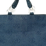 Denim Large CC Tote Dark Navy Blue