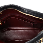 Lambskin Chevron Quilted Camera Case Navy