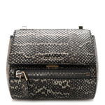 Elaphe Mini Pandora Box Crossbody Bag Beige