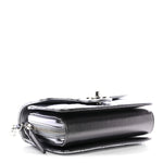 Metallic Lambskin Like A Wallet Flap Silvery Black