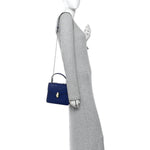 Calfskin Serpenti Forever Top Handle Blue