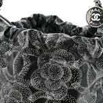 Printed Calfskin Quilted Chanel 22 Black