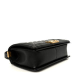 Caviar Quilted Medium Boy Flap Black