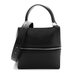 Dolly Calfskin 4X4 Shoulder Bag Black White