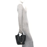 Taurillon Clemence Picotin Lock 22 MM Black
