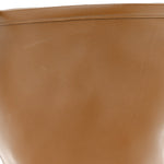 Smooth Calfskin Clasp Bucket Bag Brown