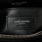 Calfskin Y Quilted Monogram Small Loulou Chain Satchel Black