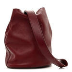 Nappa Drop Bucket Bag Bordeaux