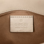 Calfskin Matelasse Super Mini GG Marmont Shoulder Bag White