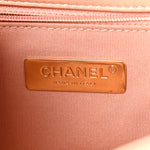 Lambskin Quilted Medium Chanel 19 Flap Beige