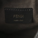 Vitello Liberty F is Fendi Bi-Color FF 1974 Embossed Mini Mon Tresor Bucket Bag Maya Black