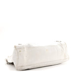 Agneau Arena Silver Hardware Medium Le City Optic White