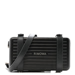 Matte Aluminum Personal Cross-Body Bag Black