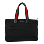 Monogram Web Large Diaper Tote Black