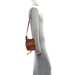 Calfskin Mini Balloon Bucket Bag Tan