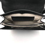 Calfskin GG Tennis Embossed Messenger Bag Black