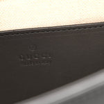Charisma Calfskin Gucci Embossed Shoulder Flap Bag Black