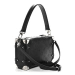Calfskin Debossed Monogram Side Trunk Black