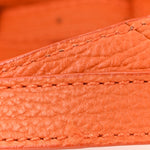Textured Calfskin Mini Pashli Satchel Orange