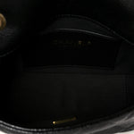 Grained Lambskin Quilted Mini Flap Black