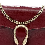 Crinkled Patent Mini Dionysus Shoulder Bag Rosso Ancora Red