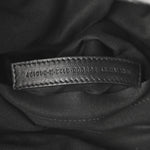Metallized Arena Calfskin Medium Monaco Chain Shoulder Bag Silver
