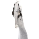 Metallic Agneau Arena Le Cagole Shoulder Bag XS Dark Bronze