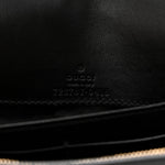 Calfskin GG Matelasse Chain Wallet Black