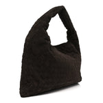 Suede Intrecciato Small Hop Fondant