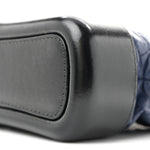 Aged Calfskin Quilted Small Gabrielle Hobo Navy Black