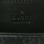 GG Supreme Monogram Appia Calfskin Web Mini Tote Bag Black