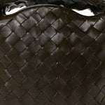 Calfskin Intrecciato Mini Hop Khaki