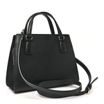 Dollar Calfskin Medium Soho Top Handle Satchel Black