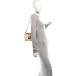 Epi Twist Braided Chain Shoulder Bag PM Quartz White