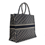 Oblique Large Book Tote Blue Multicolor