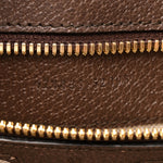 Monogram Jumbo GG Textured Dollar Calfskin Web Tote Bag Camel Ebony New Acero