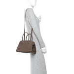 Grained Calfskin Soft Margaux 10 Bag Dark Olive
